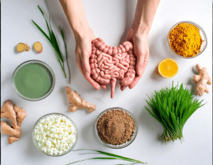 Eine Darmsanierung hat viele Vorteile. Zum einen kümmert man sich wieder bewusster um seine Ernährung, zum anderen wird das Mikrobiom individuell gestärkt, wodurch wiederum das eigene Immunsystem gestärkt werden kann. Mit der richtigen Kombination darmgesunder Nahrungsmittel wächst ein Mikrobiom heran, das vor diversen Symptomen schützen kann.