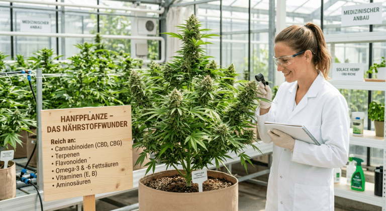 Hanf ist ein wahres Nährstoffwunder. Das Hanfprotein, insbesondere das Edestin, ähnelt dem menschlichen Protein sehr, was eine hohe Bioverfügbarkeit und Aufnahme im Körper gewährleistet. Es ist somit ideal für den Muskelaufbau und die Regeneration. Das ideale Verhältnis von Omega-3- zu Omega-6-Fettsäuren unterstützt entzündungshemmende Prozesse. Zudem sind Hanfprodukte reich an Ballaststoffen, die eine gesunde Verdauung fördern, sowie an Vitaminen und Mineralstoffen.