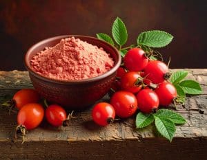 Hagebuttenpulver bietet vielfältige gesundheitliche Vorteile. Dazu zählen die Linderung von Gelenkschmerzen und Arthrose, die Stärkung des Immunsystems durch den hohen Vitamin-C-Gehalt, die Unterstützung der Haut- und Haargesundheit sowie die Förderung einer gesunden Verdauung durch Ballaststoffe. Darüber hinaus enthält es Antioxidantien und weitere Nährstoffe, die sich positiv auf das Herz-Kreislauf-System auswirken können. Deshalb ist Hagebuttenpulver eine wertvolle Zutat von Nurisan.