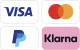 Akzeptierte Zahlungsarten: Visa, Mastercard, PayPal, Klarna.